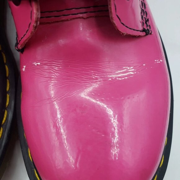 Dr Doc Martens 1460 Y Candy Pink Women's Boots Size 7 US Lace Up - Picture 10 of 12